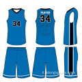 Design uniforme da basket personalizzato Design Blue Blue